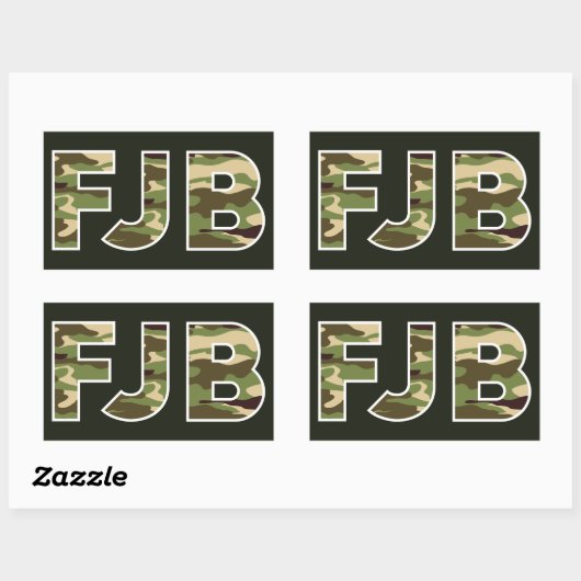 F%ckバイデン氏 長方形シール (シート)