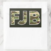 F%ckバイデン氏 長方形シール (バッグ)