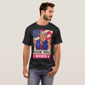 F%ckユーバイデン氏トおもしろいランプ Tシャツ (正面フル)