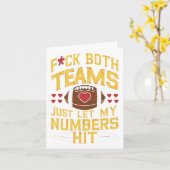 F#ck両おもしろいチームが私の数字をファンヒットさせよう カード (黄色い花)