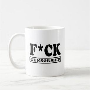 F*CK検閲 コーヒーマグカップ