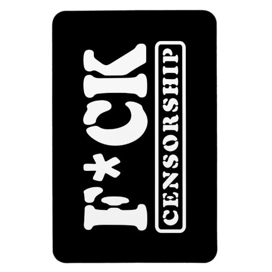 F*CK検閲 マグネット (縦)