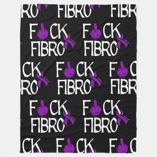 F#CK FIBRO フリースブランケット (正面)