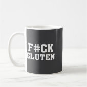 F#ck Gluten - For - Funny Gluten Quote Saying コーヒーマグカップ (左)