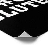 F#ck Gluten - For - Funny Gluten Quote Saying ポスター (角)