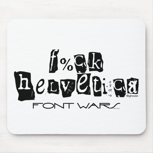 F%ck Helveticaマウスパッド マウスパッド (正面)