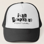 F%ck Helvetica Hat キャップ (正面)