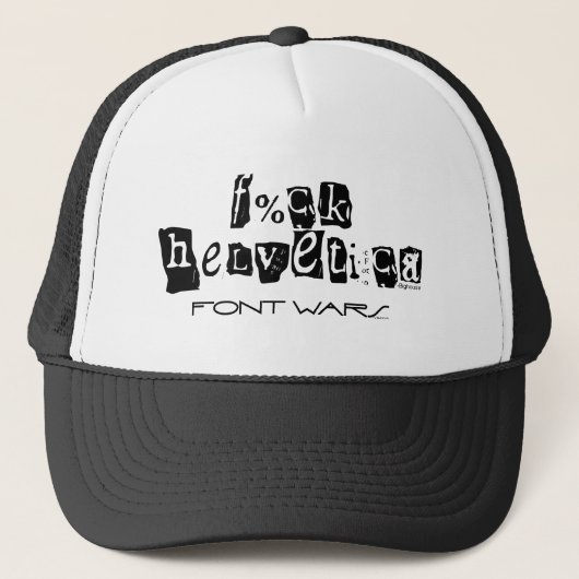 F%ck Helvetica Hat キャップ (正面)
