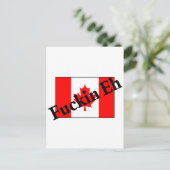 F*Ckin Eh (カナダ国旗) ポストカード (スタンド正面)