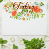 F*cking年ワイルドフラワーフローラ母の母 キッチンタオル (折り畳み)