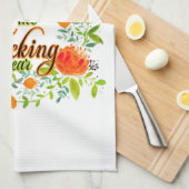 F*cking年ワイルドフラワーフローラ母の母 キッチンタオル (四つ折り)