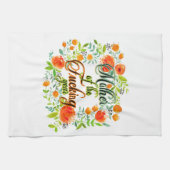 F*cking年ワイルドフラワーフローラ母の母 キッチンタオル (横)