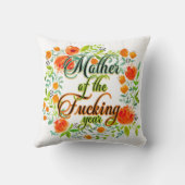 F*cking年ワイルドフラワーフローラ母の母 クッション (裏面)