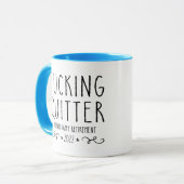 F*Cking Quitter I mean Happy Retiment 2022 - マグカップ (正面左)