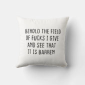 F.cksのフィールドを見て、私与えが見る クッション (裏面)