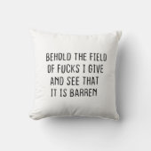 F.cksのフィールドを見て、私与えが見る クッション (正面)