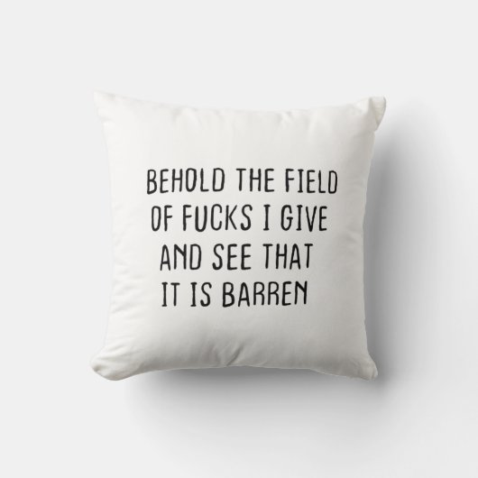 F.cksのフィールドを見て、私与えが見る クッション (正面)