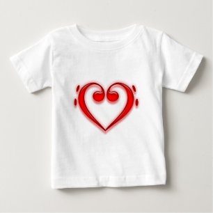 F-CLEFのヘ音記号 ベビーTシャツ