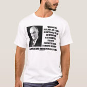 F.D.R. 信頼の希望の慈善のスタウトは自由を支えます Tシャツ (正面)