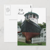 F.D. Russell Tug Boat # 1 ポストカード (正面/裏面)