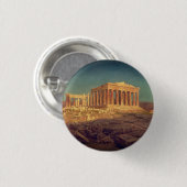 F.E.チャーチのパルテノン神殿 – アテネのお土産 缶バッジ (正面&裏面)