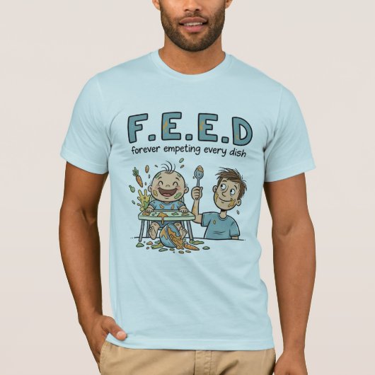 F.E.E.D ずっと赤ちゃんのお世話 Tシャツ (正面)