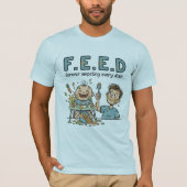 F.E.E.D forever empeting ever dish Tシャツ (正面)