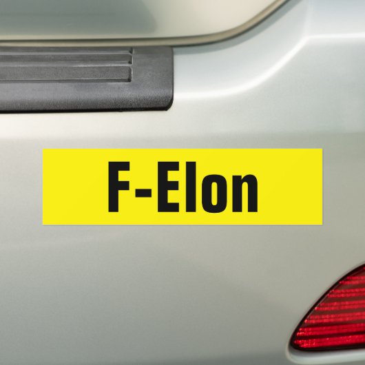 F-Elon バンパーステッカー (車上)
