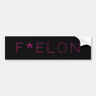 F * ELON! バンパーステッカー