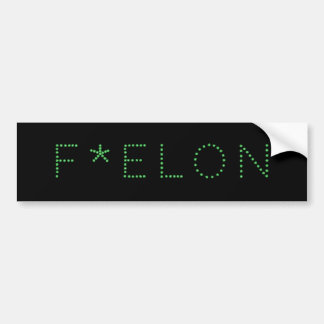 F * ELON! バンパーステッカー