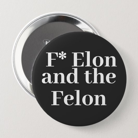 F* Elon ボタン 缶バッジ (正面&裏面)