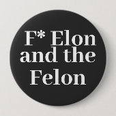 F* Elon ボタン 缶バッジ (正面)