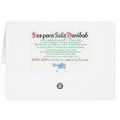 F es para Feliz Navidadカード (裏面横)