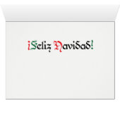 F es para Feliz Navidadカード (内部横(下))