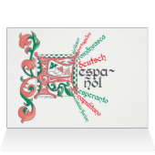 "F es para Feliz Navidad"カード (内部横(上))