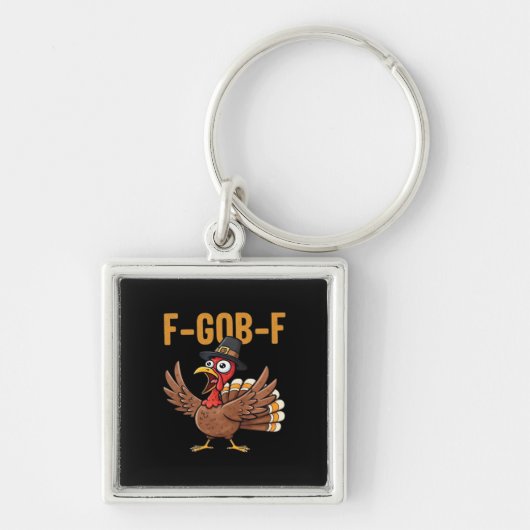F-GOB-F クラシックなヴィンテージスタイル キーホルダー (正面)