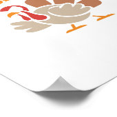 F-gobble-f Angry Mad Hilarious Turkey Meme Design  ポスター (角)