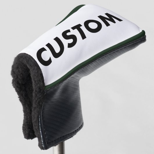 F. GREEN Piping Custom Golf Putter Headcover Blank ゴルフヘッドカバー (3/4 正面)