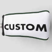 F. GREEN Piping Custom Golf Putter Headcover Blank ゴルフヘッドカバー (正面)