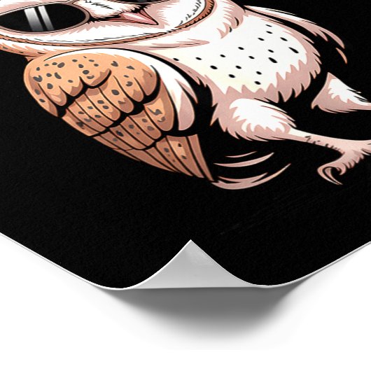 F-hoo-f Funny Bird Meme Graphic ポスター (角)