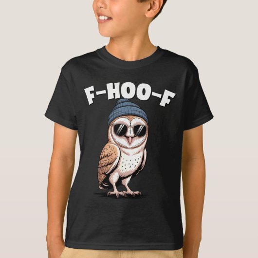 F-hoo-f Funny Bird Meme Graphic  Tシャツ (正面)