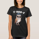 F-hoo-f Funny Bird Meme Graphic  Tシャツ (正面)