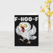 F-hoo-f Owl Meme – Funny Screaming Owl Bird Meme G カード (黄色い花)