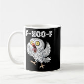 F-hoo-f Owl Meme – Funny Screaming Owl Bird Meme G コーヒーマグカップ (左)