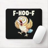 F-hoo-f Owl Meme – Funny Screaming Owl Bird Meme G マウスパッド (マウス)