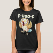 F-hoo-f Owl Meme – Funny Screaming Owl Bird Meme G Tシャツ (正面)
