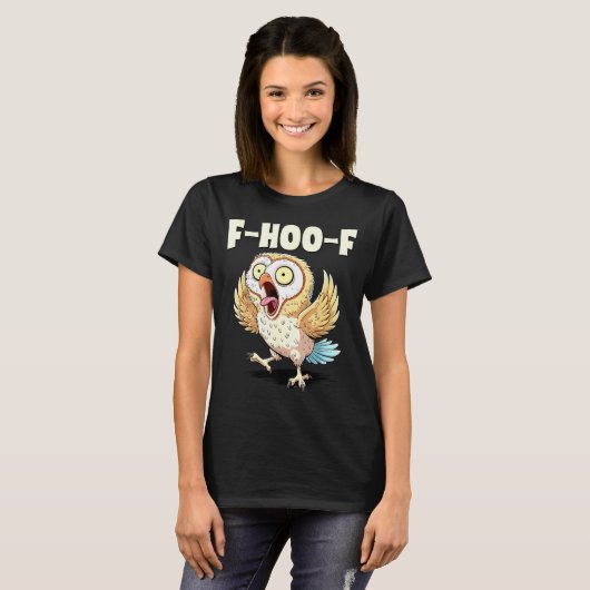 F-hoo-f Owl Meme – Funny Screaming Owl Bird Meme G Tシャツ (正面フル)