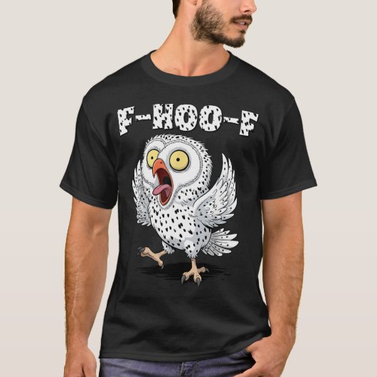 F-hoo-f Owl Meme – Funny Screaming Owl Bird Meme G Tシャツ (正面)