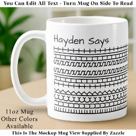 F**kこのFuck-Hiddenメッセージ144BW おもしろい Office コーヒーマグカップ