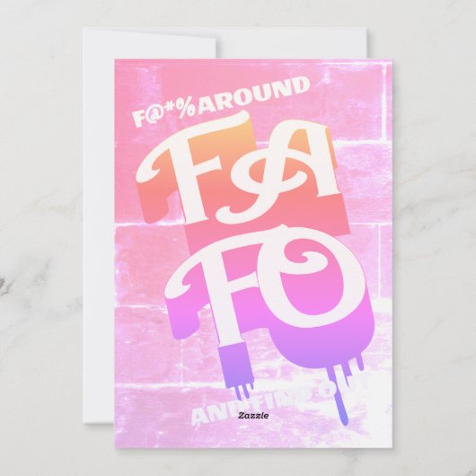 F__Kのまわりにとピンクタイポグラフィの白を見つける シーズンカード (裏面)